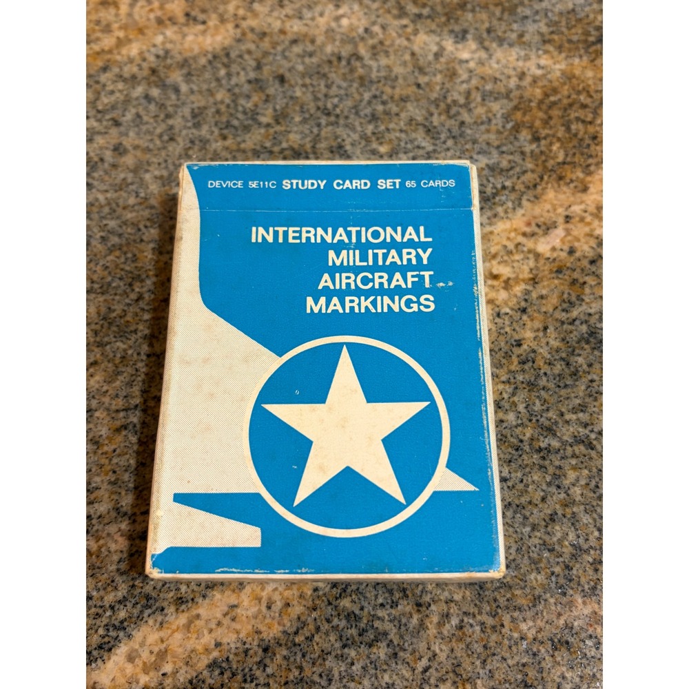 Vintage 1970 US Navy Aircraft Recognition Study Cards Cold War Vietnam Era